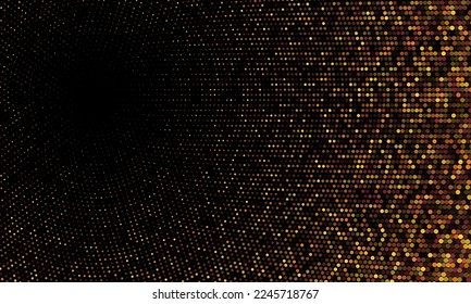 Halftone dots modern vector background. Banner frame template. Vintage geometric halftone illustration. Dotted vector graphics.