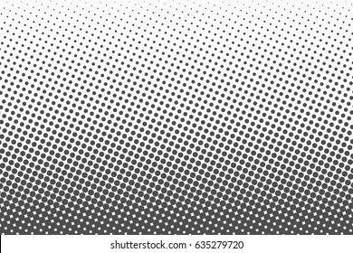 Halftone dots. Monochrome vector texture background for prepress, DTP, comics, poster. Pop art style template