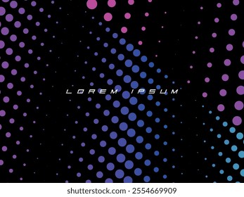 Halftone dots multicolored pattern gradient grunge texture background. Vector illustration good for sports themes, games, digital, technology, celebrations, etc.