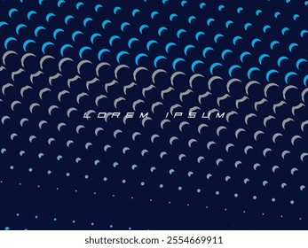 Halftone dots multicolored pattern gradient grunge texture background. Vector illustration good for sports themes, games, digital, technology, celebrations, etc.