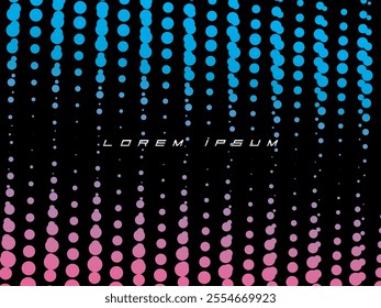 Halftone dots multicolored pattern gradient grunge texture background. Vector illustration good for sports themes, games, digital, technology, celebrations, etc.