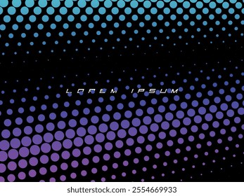 Halftone dots multicolored pattern gradient grunge texture background. Vector illustration good for sports themes, games, digital, technology, celebrations, etc.