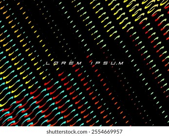 Halftone dots multicolored pattern gradient grunge texture background. Vector illustration good for sports themes, games, digital, technology, celebrations, etc.