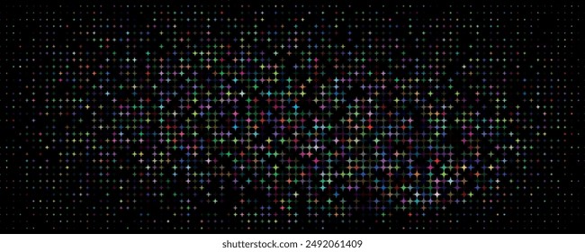 Halftone dots on blue background. Comic pop art style blank layout. Template design for comic book, presentation, sale or web banner. Vector illustration
