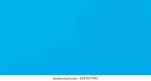 Halftone dots on blue background. Comic pop art style blank layout. Template design for comic book, presentation, sale or web banner. Vector illustration