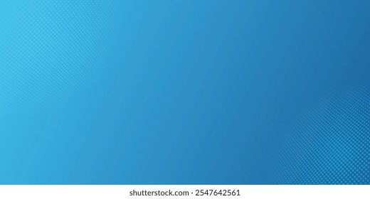 Halftone dots on blue background. Comic pop art style blank layout. Template design for comic book, presentation, sale or web banner. Vector illustration