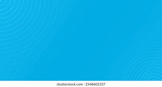 Puntos de semitono sobre fondo azul. Diseño en blanco de estilo de arte pop cómico. Diseño de Plantilla para cómic, presentación, venta o Anuncio de Web. Ilustración vectorial