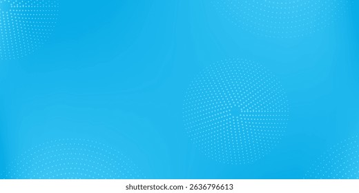 Halftone dots on blue background. Comic pop art style blank layout. Template design for comic book, presentation, sale or web banner. Vector illustration