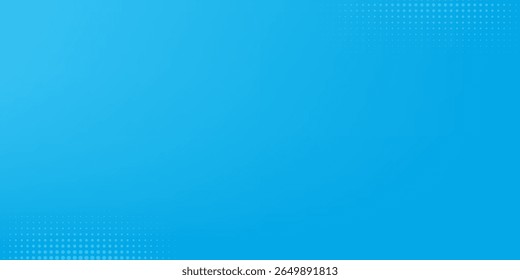 Halftone dots on blue background. Comic pop art style blank layout. Template design for comic book, presentation, sale or web banner. Vector illustration