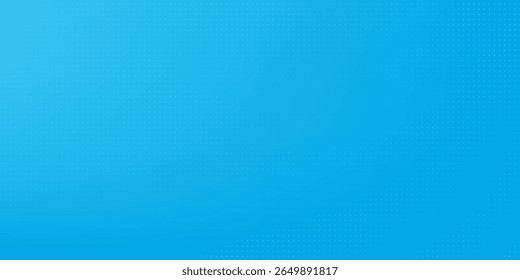 Halftone dots on blue background. Comic pop art style blank layout. Template design for comic book, presentation, sale or web banner. Vector illustration