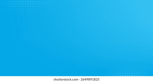 Halftone dots on blue background. Comic pop art style blank layout. Template design for comic book, presentation, sale or web banner. Vector illustration