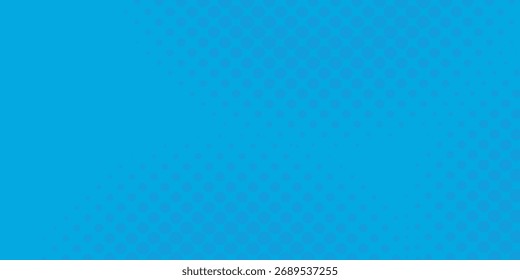 Pontos de meio-tom no fundo azul. Layout em branco do estilo de pop art cômico. Vetor de design de modelo eps10