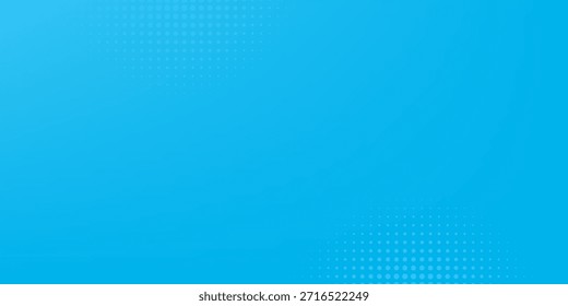 Puntos de semitono sobre fondo azul. Diseño en blanco de estilo de arte pop cómico. Diseño de Plantilla para cómic, presentación, venta o Anuncio de Web. Ilustración vectorial