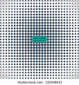 halftone of the dots on grey background. abstract vector illustration eps10