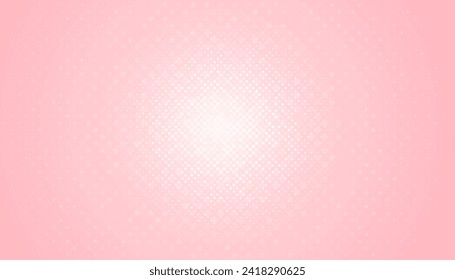 Puntos de semitono sobre fondo rosado
