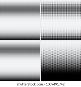 Halftone dots on white background. Vector illustration. Graphic resources halftone black white
