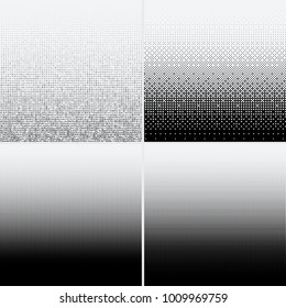 Halftone dots on white background. Vector illustration. Graphic resources halftone black white