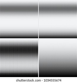 Halftone dots on white background. Vector illustration. Graphic resources halftone black white