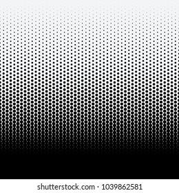 Halftone dots on white background. Vector illustration. Graphic resources halftone black white