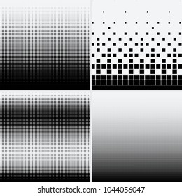 Halftone dots on white background. Vector illustration. Graphic resources halftone black white