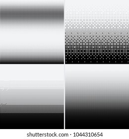 Halftone dots on white background. Vector illustration. Graphic resources halftone black white