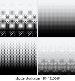 Halftone dots on white background. Vector illustration. Graphic resources halftone black white