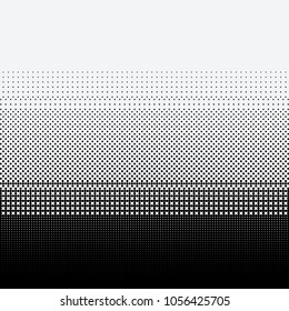 Halftone dots on white background. Vector illustration. Graphic resources halftone black white