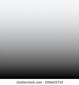 Halftone dots on white background. Vector illustration. Graphic resources halftone black white