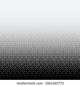 Halftone dots on white background. Vector illustration. Graphic resources halftone black white