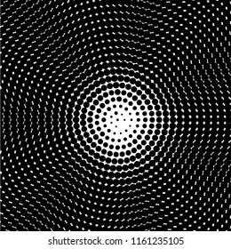 Halftone of halftone dots on white background