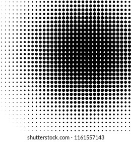 Halftone of halftone dots on white background