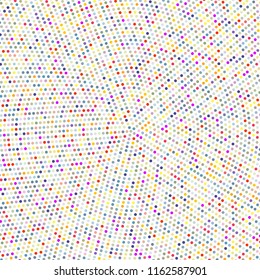 Halftone of halftone dots on white background