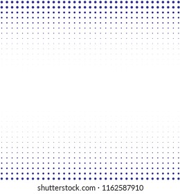 Halftone of halftone dots on white background