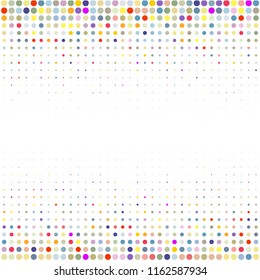 Halftone of halftone dots on white background