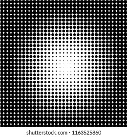 Halftone of halftone dots on white background