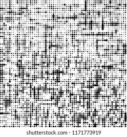 Halftone of halftone dots on white background