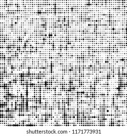 Halftone of halftone dots on white background