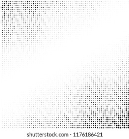 Halftone of halftone dots on white background