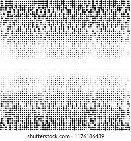 Halftone of halftone dots on white background