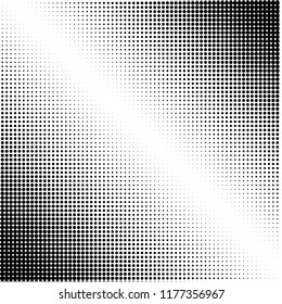 Halftone of halftone dots on white background