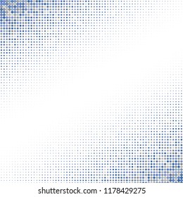 Halftone of halftone dots on white background