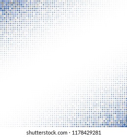 Halftone of halftone dots on white background