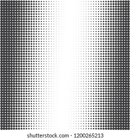 Halftone of halftone dots on white background for text