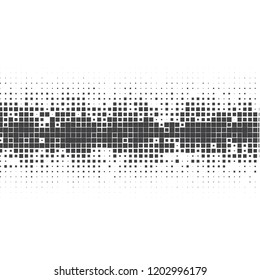 Halftone of halftone dots on white background for text 
