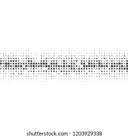 Halftone of halftone dots on white background