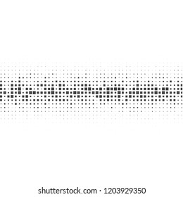 Halftone of halftone dots on white background