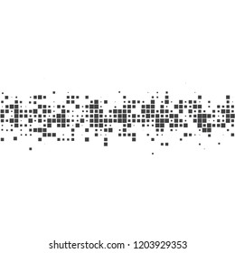 Halftone of halftone dots on white background
