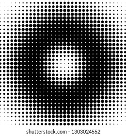 Halftone of halftone dots on white background