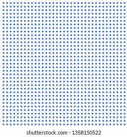 Halftone of halftone dots on a white background