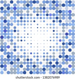 Halftone of halftone dots on white background 